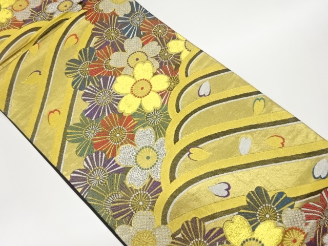 JAPANESE FUKURO OBI / WOVEN SAKURA